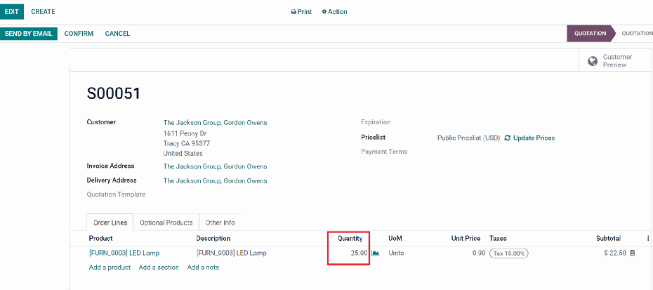 Odoo Inventory 2