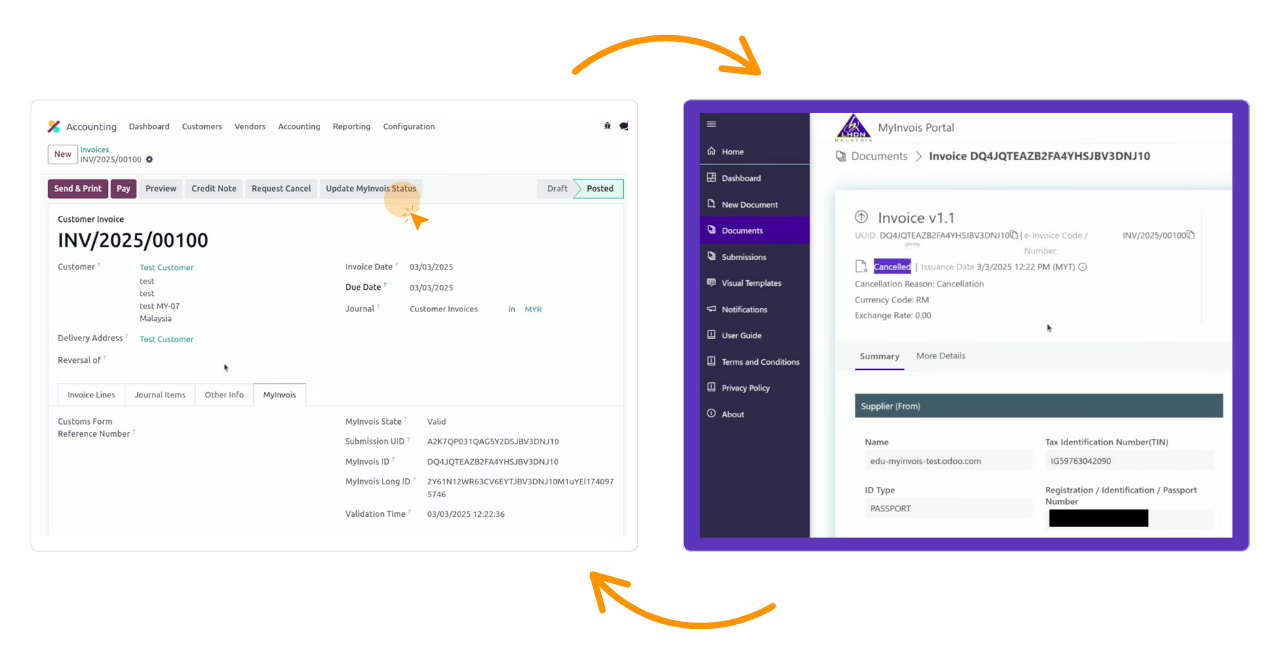 OdooxMyInvois E-Invoicing